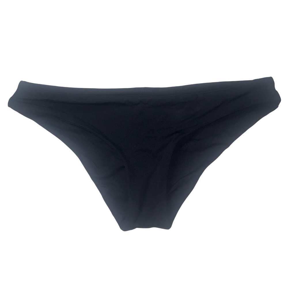 L Space by Monica Wise Black Bikini Bottoms Swimsuit Small S Beachwear